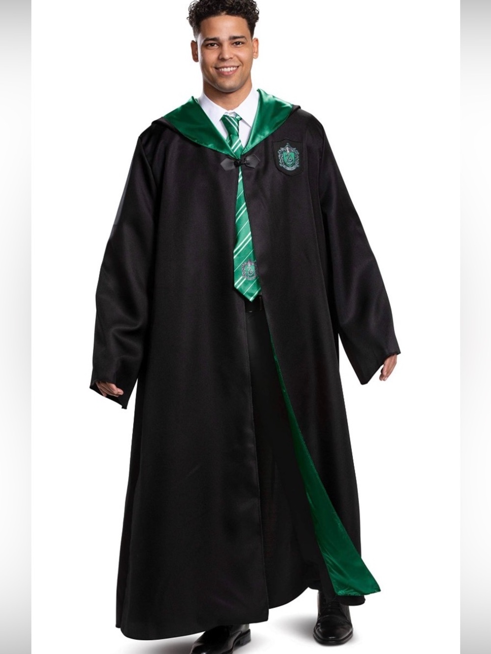 Slytherin Robe Deluxe Adult Costume Harry Potter Wizard Halloween Size L-XL